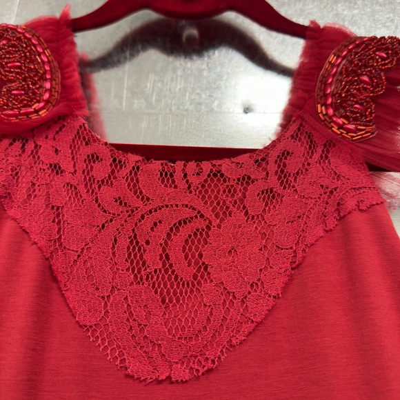 NWOT Dollcake Best Wishes Frock Scarlet Sz 10 - Picture 4 of 7